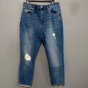 Madewell Distressed HighRise Slim Boyjean